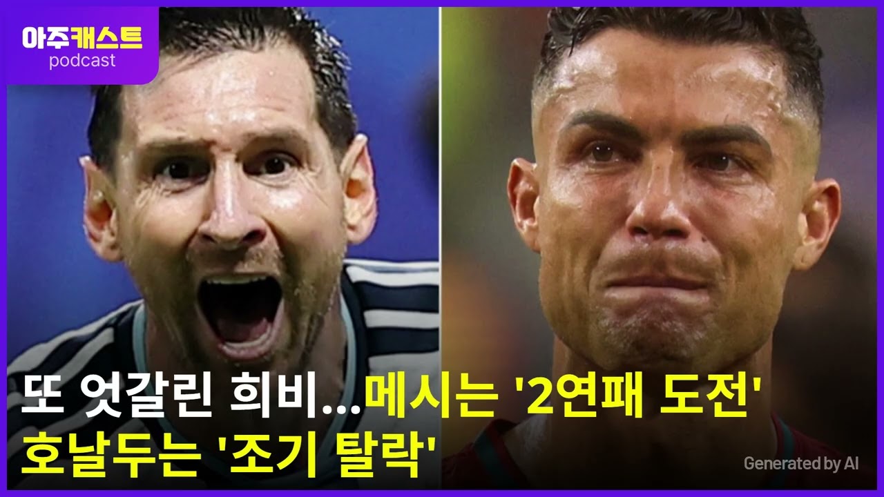 또 엇갈린 희비…메시는 2연패 도전 호날두는 조기 탈락