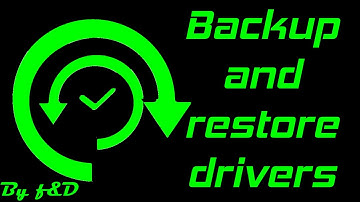 How to Backup and Restore Drivers in Windows with Double Driver 2016