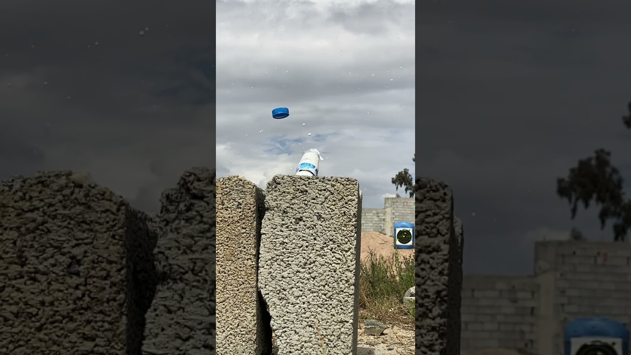 Opening milk can with uragun5.5cal 42 meters