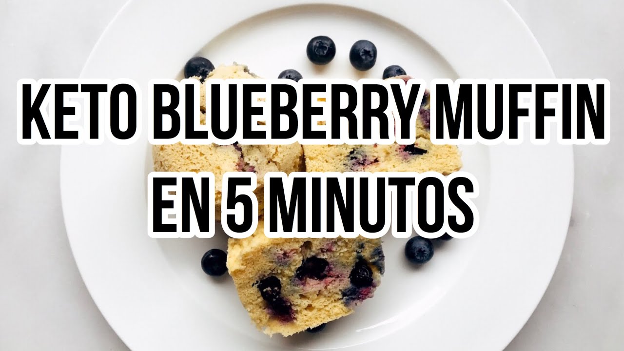🍇KETO BLUEBERRY MUFFIN | DESAYUNO KETO EN 5 MINUTOS | POSTRE KETO | Manu Echeverri