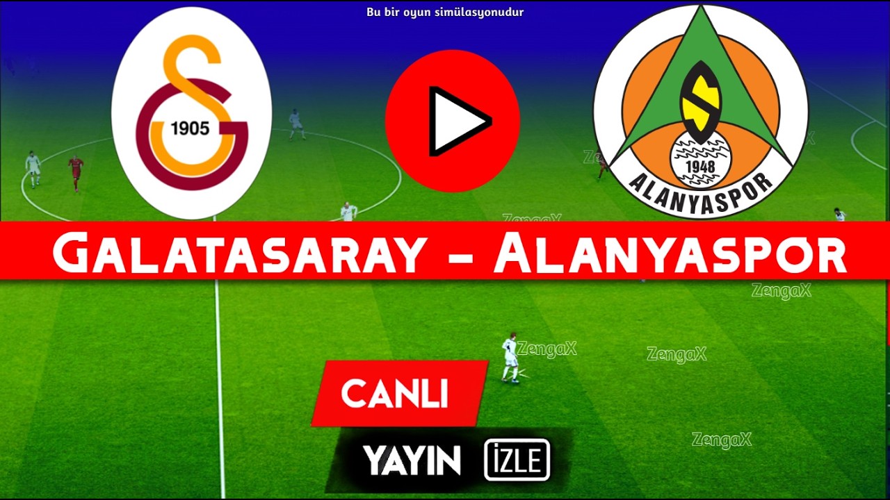 🔴GALATASARAY ALANYASPOR MAÇINI ANINDA İZLE | eFootball Türkçe Simülasyon