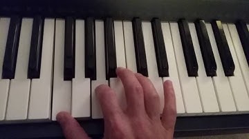 How to play an F Major 7 Chord on piano