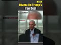 US Iran Deal: Obama Doubts Trump’s Iran Deal, Warns US Cannot Bomb Its Way To Peace | US Iran War
