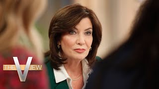 New York Gov. Kathy Hochul Defends Deploying National Guard To NYC Subways  | The View