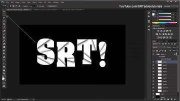 Photoshop CC   How to Shatter Text effects into Broken Shards