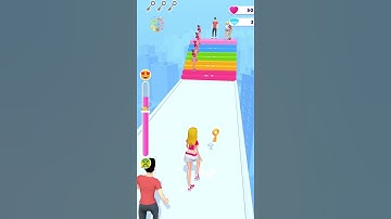 Makeover Run – Makeup Game 💄 Level 1 👩‍🦰 Gameplay Walkthrough 🍔 #makeover #running