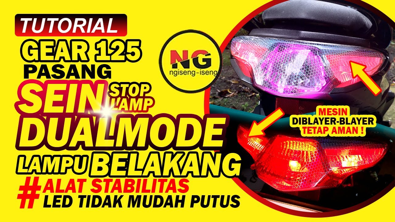 Seindualmode rem belakang Gear 125