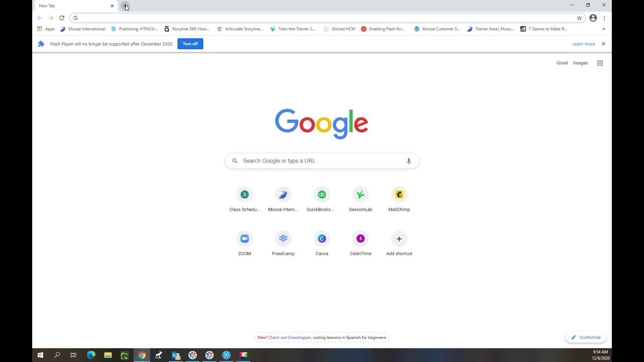 Creating a shortcut in google chrome youtube