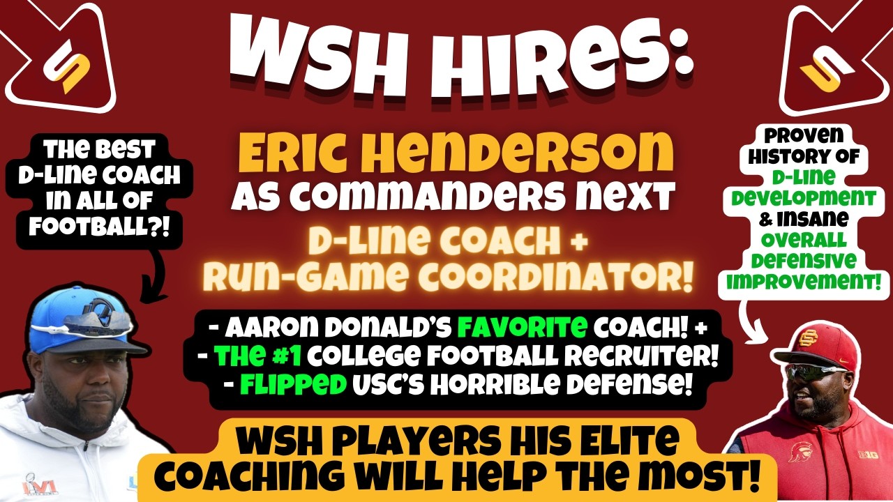 🚨BREAKING: WSH Hires ELITE D-Line Coach! 🎥Aaron Donald Mentor! 📈Stats & Proof of ELITE Development!
