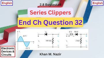 (E)EDC(B) Q 2.32 (a&b) || Series Clippers || Biased Series Clippers