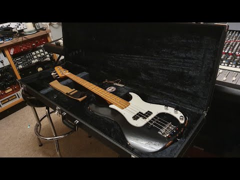 ESP Vintage Four Bass Factory Relic PJ Up Close Video Review at