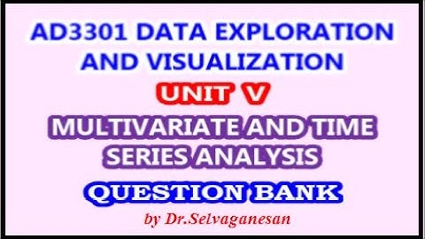 Data Exploration & Visualization Questions | Dr.Selvaganesan