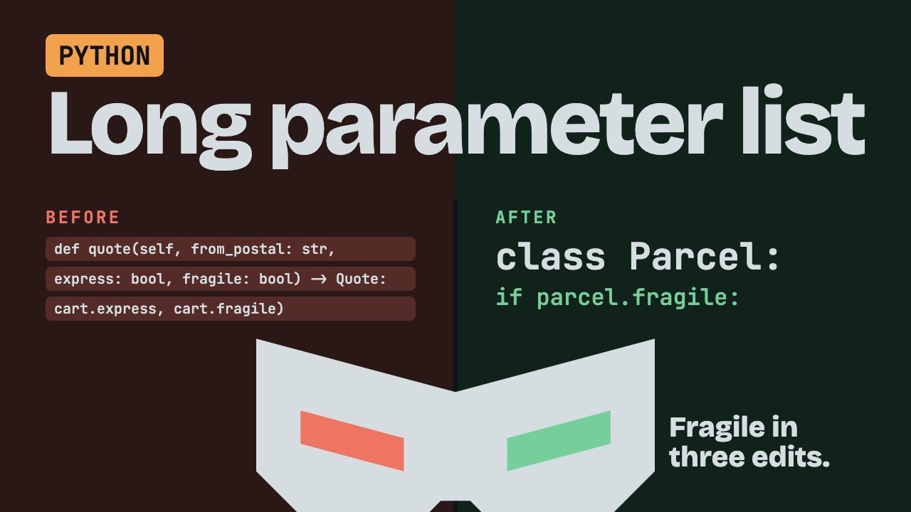 Long Parameter List in Python: Introduce a Parameter Object