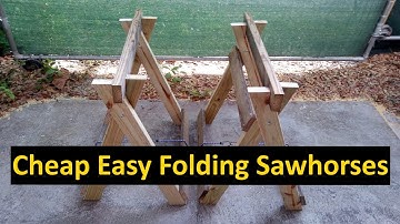 How To: Simple Folding Sawhorses with Free Template