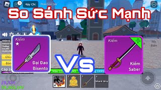 Blox Piece (Roblox) #16 : So Sánh Sức Mạnh Giữa Bisento Vs Saber