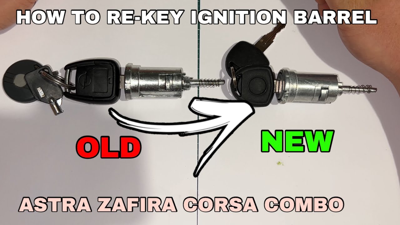 How to FIX broken Opel Vauxhall Ignition Barrel ReKey . Astra ZAFIRA