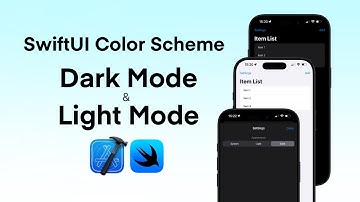 How to Add Dark Mode to Your SwiftUI App | Let Users Choose Light or Dark Appearance | Color Scheme