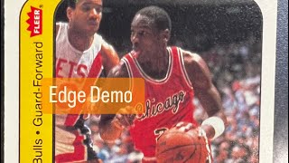 1986 Michael Jordan Fleer Rookie Sticker ￼ Edge Care