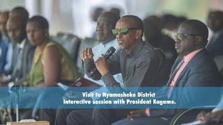 Visit to Nyamasheke District | Interactive session with President Kagame.