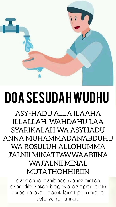 Doa Sesudah Wudhu