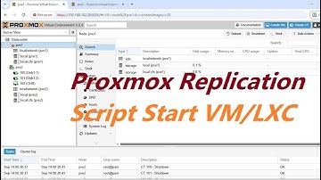 ทดสอบ Script Start VM และ Container  หลังจากรัน Replication บน Proxmox