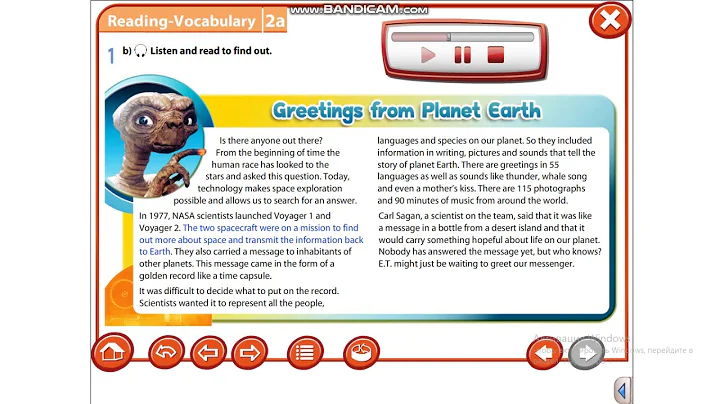 Excel 7 Module2 p18 ex1 the text Greetings from planet Earth - DayDayNews