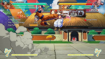 DB FighterZ - Goku cancel jump combo Tutorial