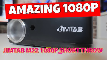 JIMTAB M22 1080P Native Portable Projector With Dolby Support & Auto Keystone