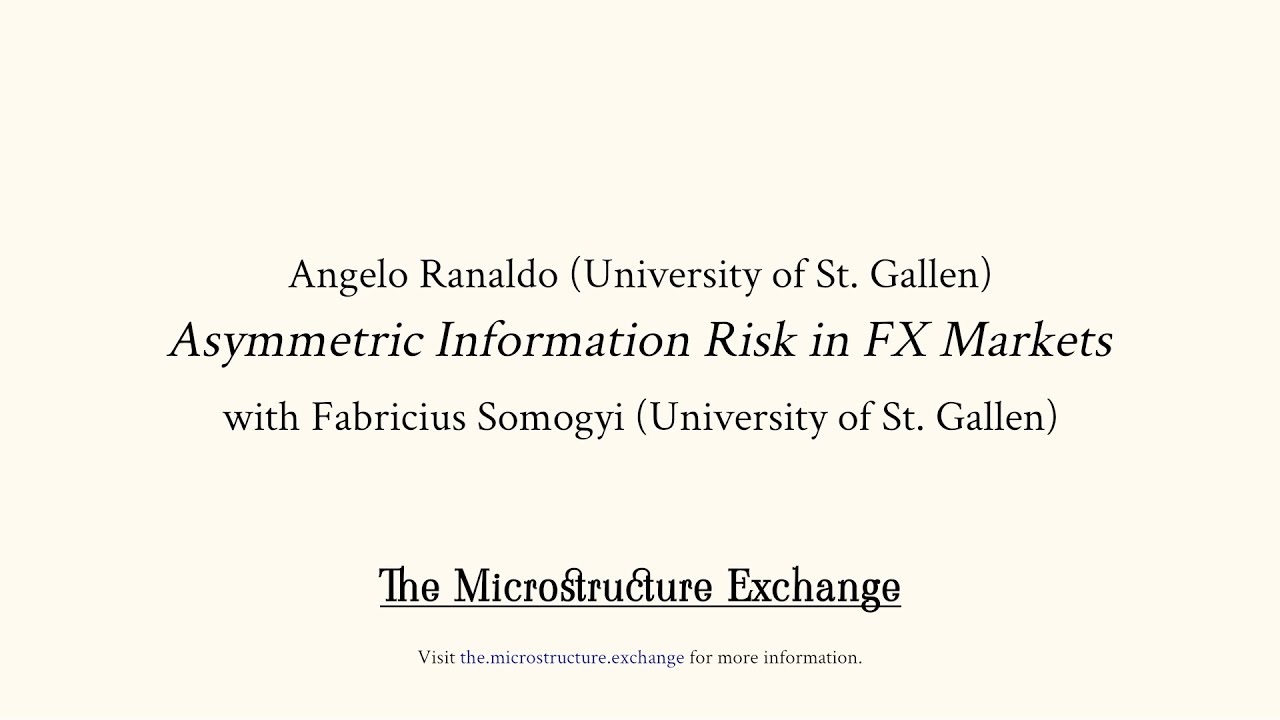 The Microstructure Exchange: Angelo Ranaldo - YouTube