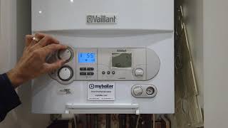 Vaillant Ecotec Pre 2012 Warmstart on / off