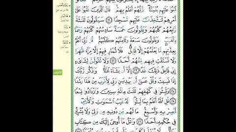 الصفحة (296) من المصحف الشريف ( سورة الكهف - مشروع حفظ القرآن الكريم )