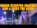 Bodycam DUI Arrest - Drunk 19-Year-Old Stripper Crashes Friend's Car and Flees the Scene