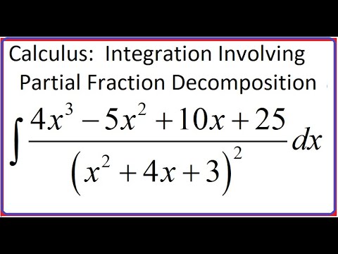 Calculus (Video 243E): Integration Using Partial Fraction Decomposition ...