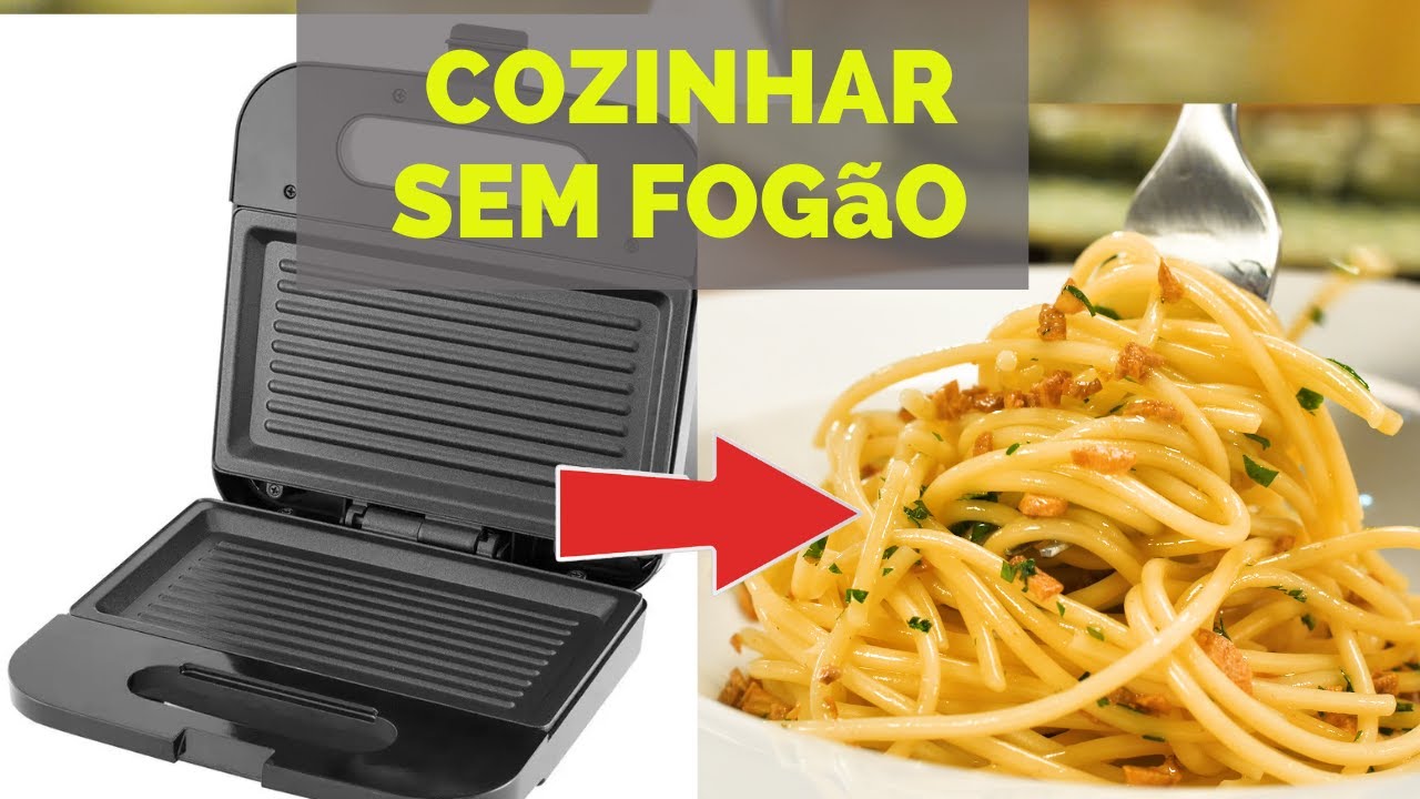 Como cozinhar  na sanduicheira, sem fogão,  sem gás, sem sujeira,