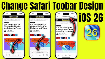 How to Change Safari Toolbar Design in iOS 26 (Any iPhone)