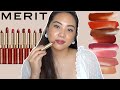 MERIT SIGNATURE LIGHTWEIGHT LIPS | REVIEW, DEMO AND SWATCHES