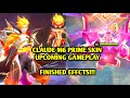 FINISHED!!! |New Claude M6 Prime Skin Gameplay | MOBILE LEGENDS BANG BANG