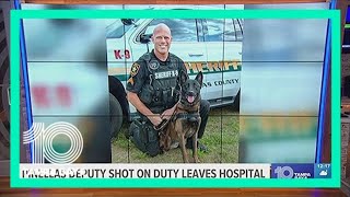 Pinellas County deputy discharged from the hospital after being shot 3 times