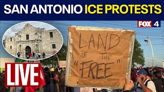 🔴LIVE: San Antonio anti-ICE protests