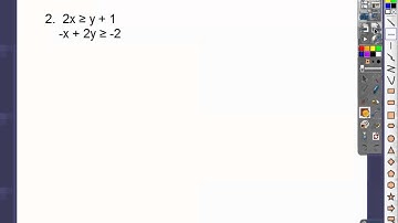 Solving Systems of Linear Inequalities - Section 7.9