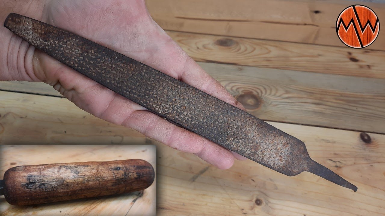 Rusty Rasp Tool Restoration & New Handcrafted Handle - YouTube
