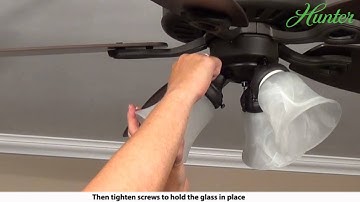 How To Install a Hunter 5xxxx Series Model Ceiling Fan Multi-Light Kit