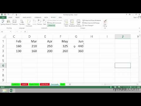 15 Microsoft Excel 2013 Essential Training Tutorial Comments - YouTube