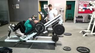 Hack Squat Dropset with Heavy Band