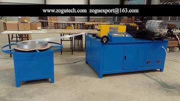 plc control expanded air filter mesh tube spiral machine , spiral filter core rolling machine