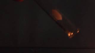 Water Electrolysis - Negative Electrode - Burning Splint