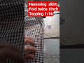 Hemming skirt #sewing #sewingprojectsforbeginners #shortsvideo
