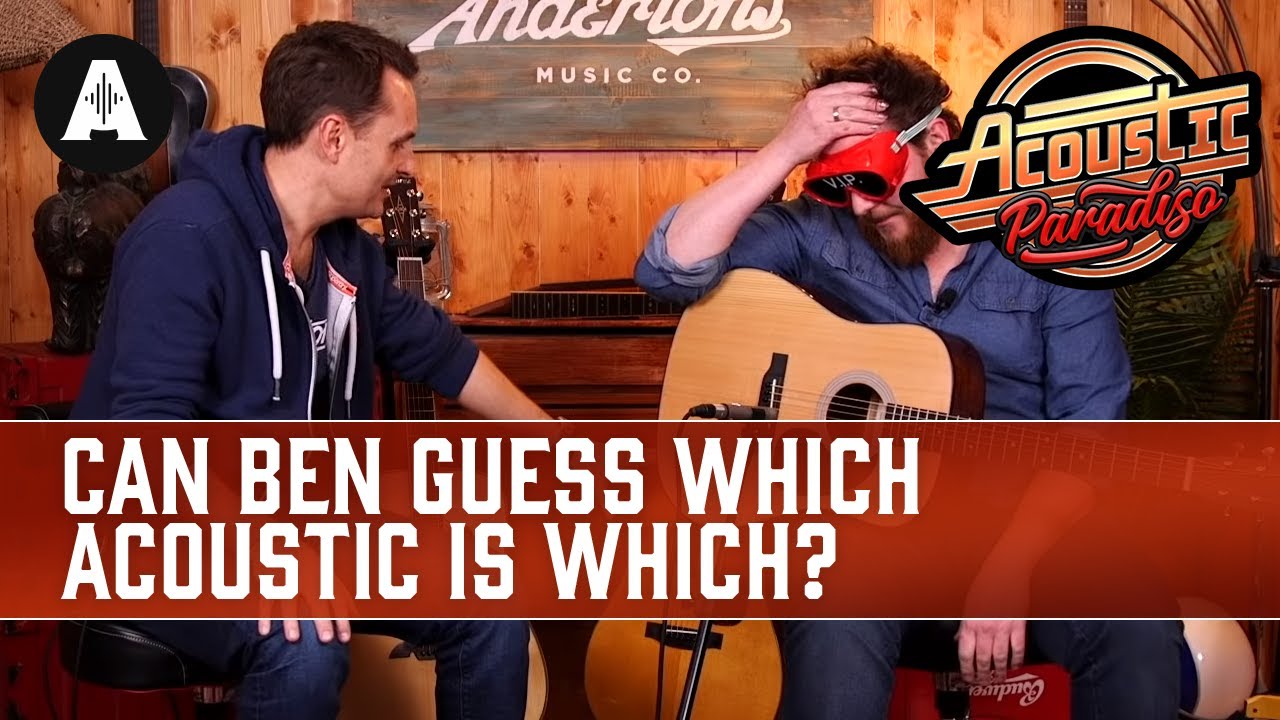 Watch Ben's First Ever Blindfold Challenge! Does he know his Acoustic Guitars? on YouTube Watch Ben's First Ever Blindfold Challenge! Does he know his Acoustic Guitars? on YouTube
