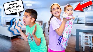 Mom LEFT The Baby HOME ALONE! *Can't Believe It* | Jancy Family