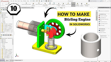 [Part-10] Stirling engine | Solidworks beginners | Piston